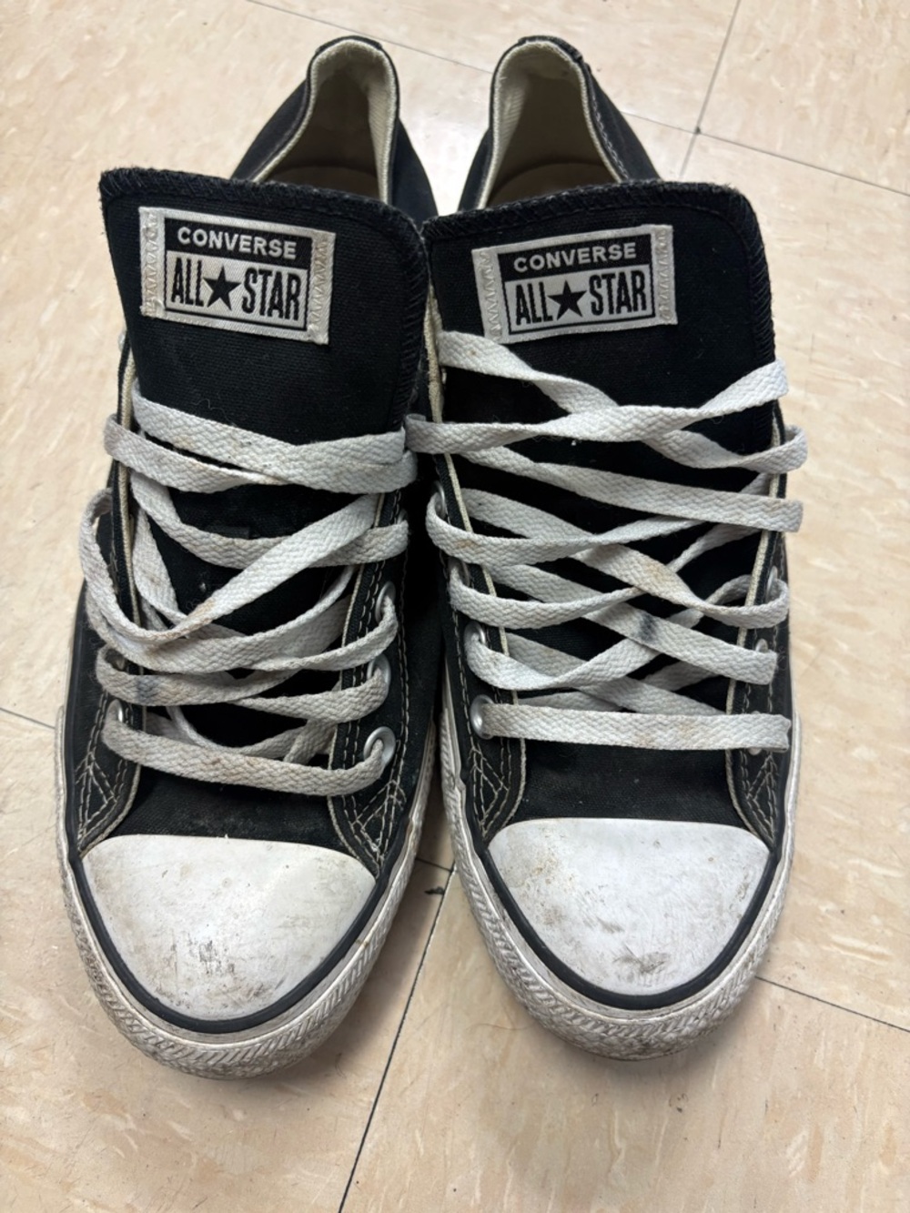 Converse Black and White Canvas low Top Sneakers